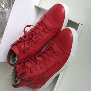 Calvin Klein sneaker red baelfire brushed mens 8 US
